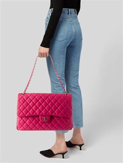 xxl chanel bag pink